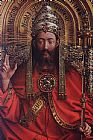 Famous Altarpiece Paintings - The Ghent Altarpiece God Almighty [detail]